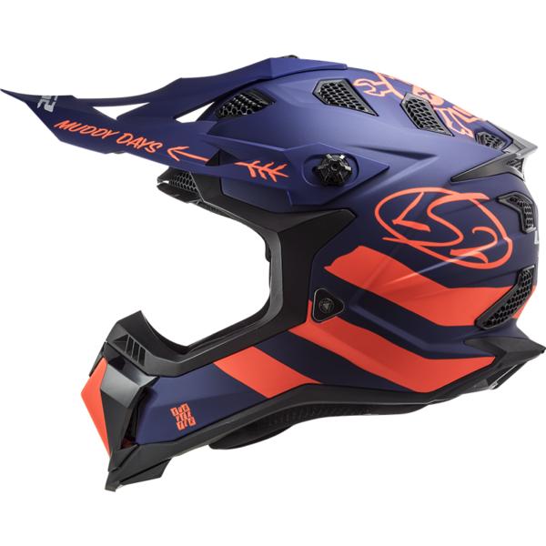 LS2 MX700 Subverter Evo Cargo Matt Blue Fluo Orange