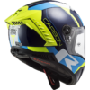 LS2 FF805 Thunder C Racing1 Gloss Blue Hi-Viz Yellow - Image 3