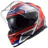 LS2 FF800 Storm Faster Red Blue Gloss - Image 2