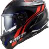 LS2 FF327 Challenger Galactic Gloss Blue Fluo Orange Helmet - Image 5