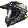 LS2 MX701 Explorer Carbon Edge Gloss Black Hi Viz Yellow - Image 2