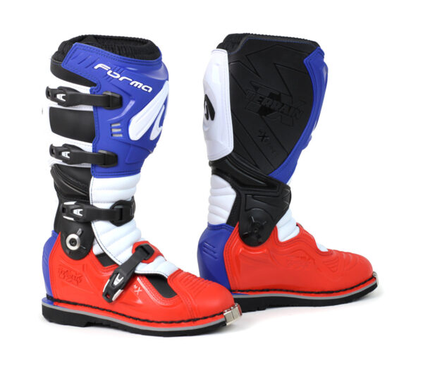 Forma Terrain Evolution TX Riding Boots RED WHITE BLUE