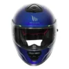 MT Thunder3 Pro Solid Blue Helmet - Image 4