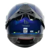 MT Thunder3 Pro Solid Blue Helmet - Image 3