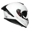 MT Thunder3 Pro Solid White Helmet - Image 5