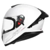 MT Thunder3 Pro Solid White Helmet - Image 2