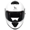 MT Thunder3 Pro Solid White Helmet - Image 4