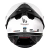 MT Thunder3 Pro Solid White Helmet - Image 3